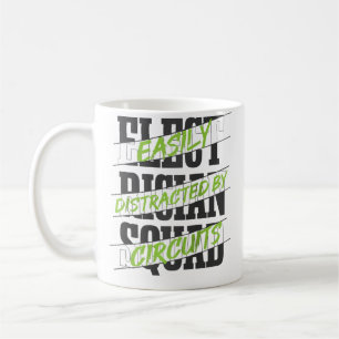 Caneca De Café Eletricista de Tensão Trabalhador Eletro Trabalhad