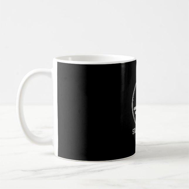 Caneca De Café Elétrico de Mens - Continue Com Um Nerd Engraçado (Esquerda)