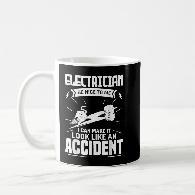 Caneca De Café Elétrico Engraçado É Bom Para Mim Técnico Elétrico (Esquerda)