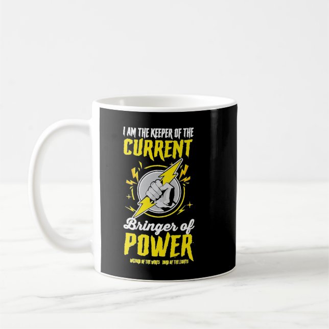 Caneca De Café Elétrico Eu Sou O Guardião Do Atual Bringer (Esquerda)