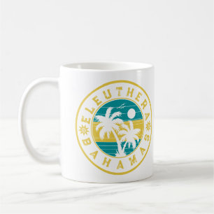 Caneca De Café Eleuthera Island Bahamas Palm Tree Souvenirs