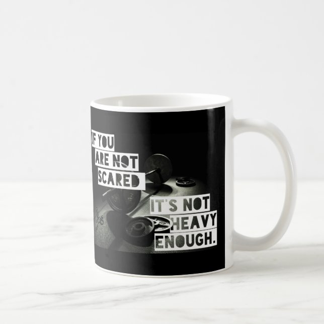 Caneca De Café Elevação Pesada - Motivação de Workshop (Direita)