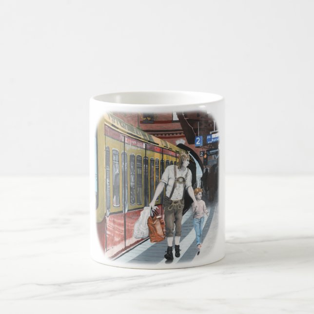 Caneca De Café Elf Berlin Train Trip Fantasy Coffee Mug (Centro)