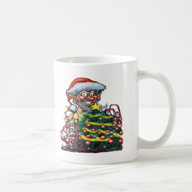 Caneca De Café Elf de Natal (Direita)