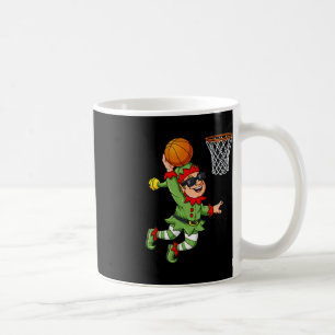 Caneca De Café Elf De Natal A Dunking A Basball Divertiu Rapazes 