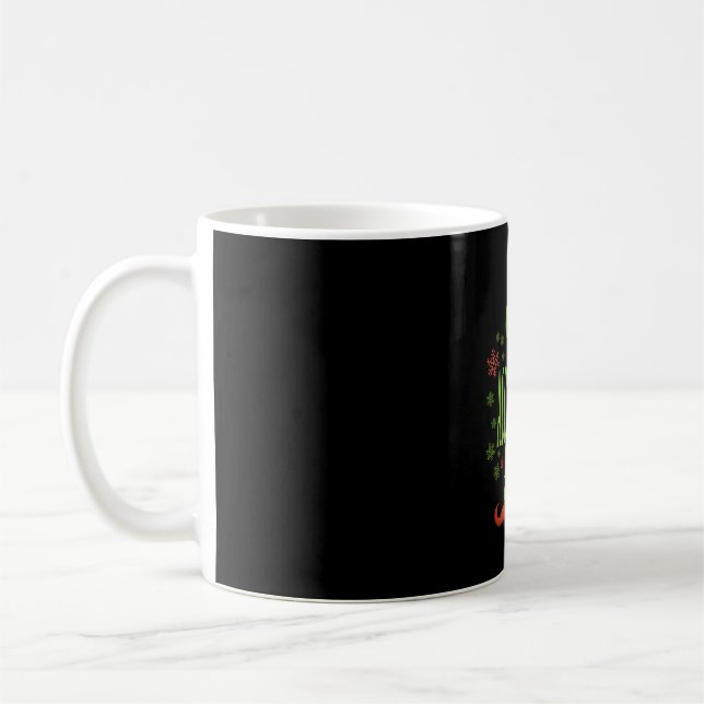 Caneca De Café Elf de Natal Contador (Esquerda)