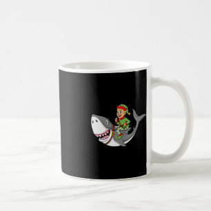 Caneca De Café Elf Riding Shark Christmas Boys Raparigas Kids Xma