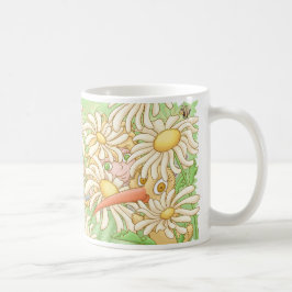 Caneca De Café Elfleda e quivi nas margaridas