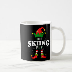 Caneca De Café Elfo de Esqui de Natal Família Correspondente Pija