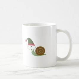 Caneca De Café Elfo de Natal de Caracol Bonito
