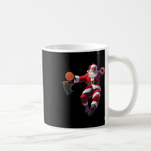Caneca De Café Elfo de Natal Jogando Bysketbyll Pijama de Natal E