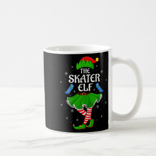 Caneca De Café Elfo Skater Natal Família Garotas Mulheres Equipe
