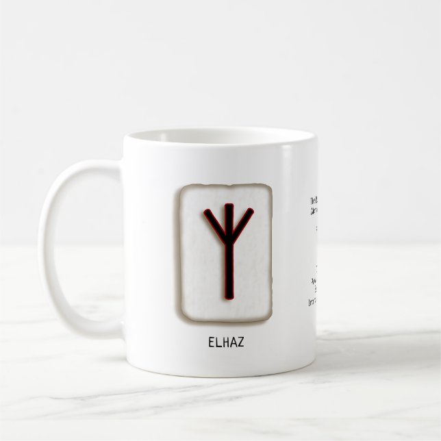 Caneca De Café Elhaz RuneStone Mug (Esquerda)
