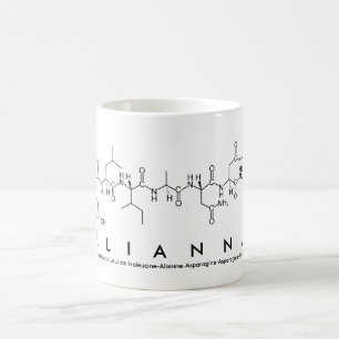 Caneca De Café Elianna peptide name mug