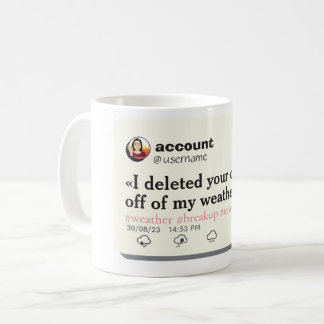 CANECA DE CAFÉ ELIMINEI A CIDADE DA MINHA APLICATIVA DE TEMPO EDI