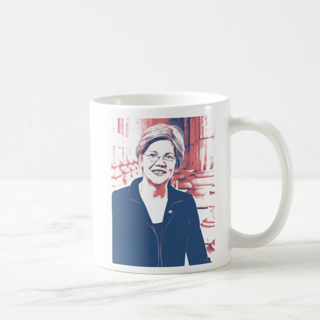 Caneca De Café ELIZABETH WARREN 2020 Mug Presidencial (Direita)