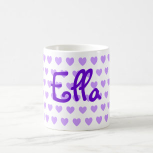 Caneca De Café Ella no roxo