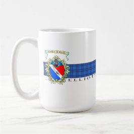 Caneca De Café Elliott Crest & Tartan Coffee ou Tea Mug