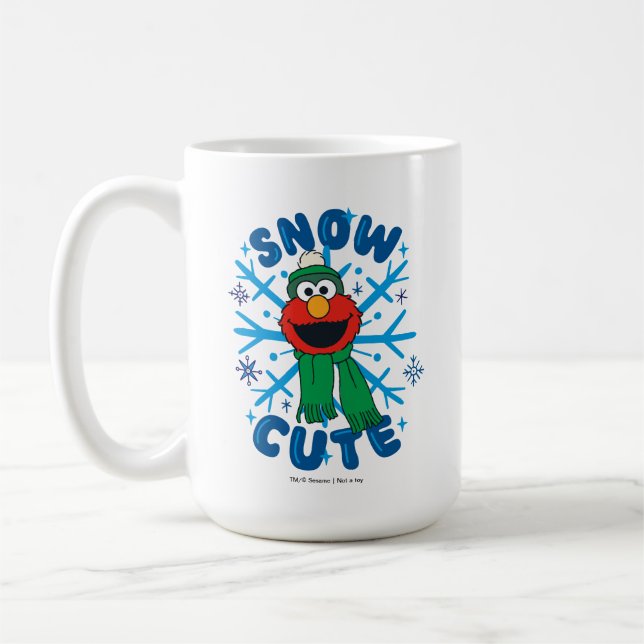 Caneca De Café Elmo Neve Fofo (Esquerda)