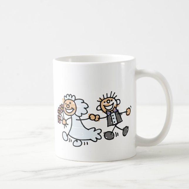 Caneca De Café Elopemento De Elope De Casamento De Noiva E De Noi (Direita)