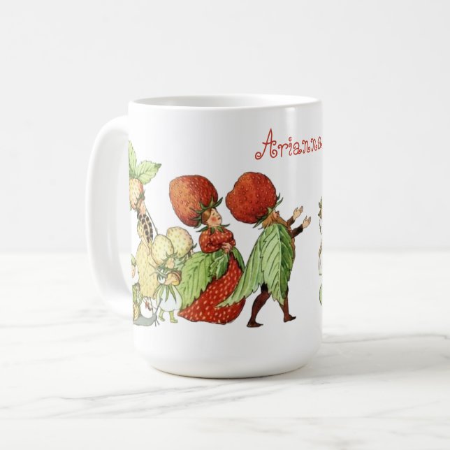 Caneca De Café Elsa Beskow Flower Festival Coffee Mug (Frente Esquerda)
