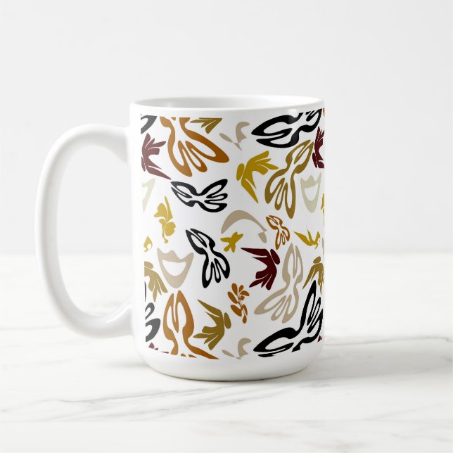 Caneca De Café Elves, Butterflies and Masks 1 (Esquerda)