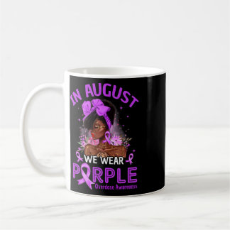 Caneca De Café Em Agosto Usamos Roxo Mulheres Negras Sobredose Co