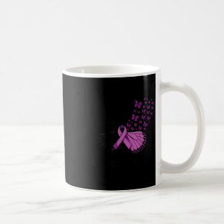 Caneca De Café Em Agosto Usamos Roxo Sobredosagem Conscientização