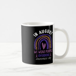 Caneca De Café Em agosto, Vestimos o Dia da Consciência da Sobred