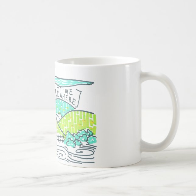 Caneca De Café Em algum lugar / Algum tempo (Direita)
