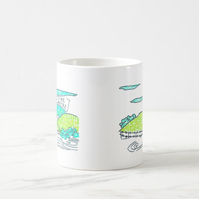 Caneca De Café Em algum lugar / Algum tempo (Centro)