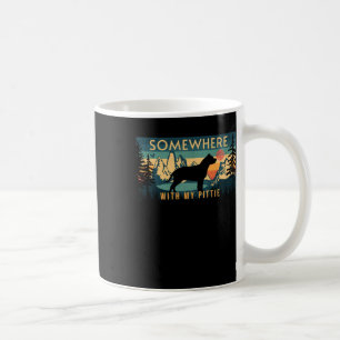 Caneca De Café Em Algum Lugar Com Minha Vintage Pittie Vintage Ac