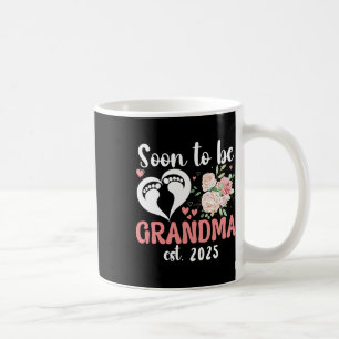Caneca De Café Em Breve Ser A Vovó 2025 Dia de as mães Para Nova 