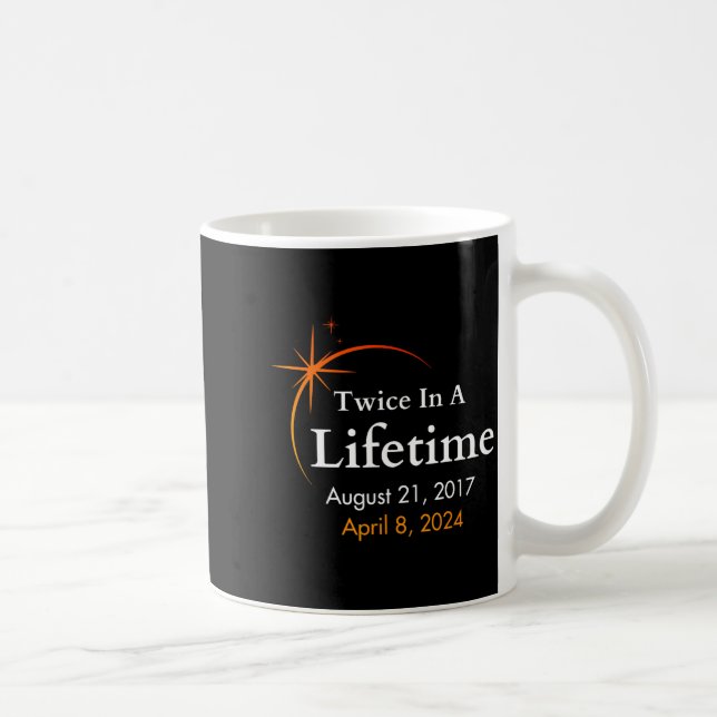 Caneca De Café Em Camisa Eclipse Solar Total Astronomia Duas Veze (Direita)