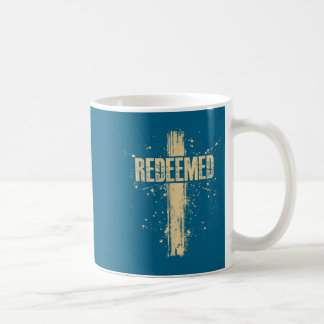 Caneca De Café Em Camisa Redimido Jesus Cruz Pregos Fé