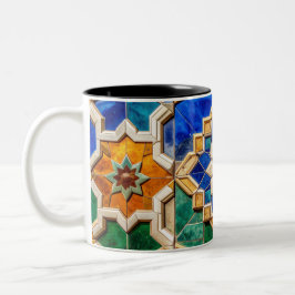 Caneca De Café Em Dois Tons أو Personalized Eid Al-Fitr Traditional Tile Art M