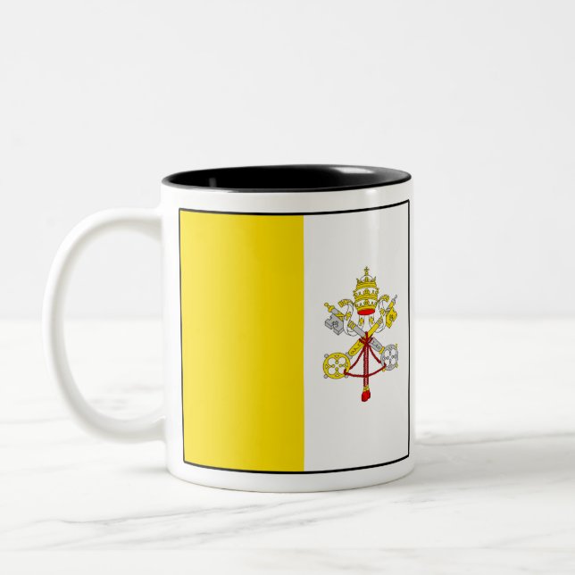 CANECA DE CAFÉ EM DOIS TONS バチカンの国旗 (Esquerda)