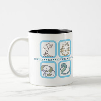 CANECA DE CAFÉ EM DOIS TONS 動物園の楽しさを詰め込んだカフェ風