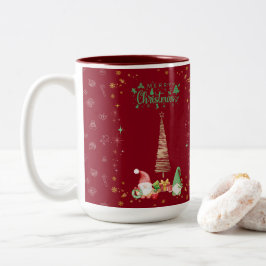 CANECA DE CAFÉ EM DOIS TONS 赤色かわいいサンタさんクリスマス♡ 