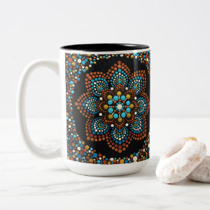 Caneca De Café Em Dois Tons 0140 - Mandala Mug