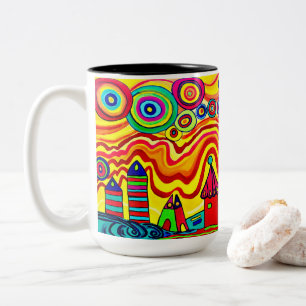 Caneca De Café Em Dois Tons 0184 - Memórias da Rússia Mug