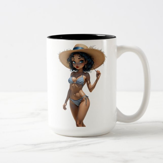 Caneca De Café Em Dois Tons 01A Dollz por: Svace - Série 01 (Direita)