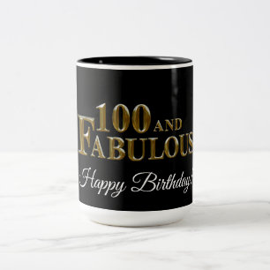 Caneca De Café Em Dois Tons 100º Aniversário 