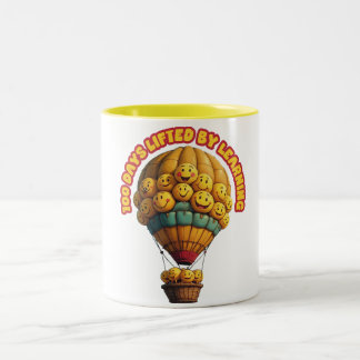 Caneca De Café Em Dois Tons 100 dias removidos pela aprendizagem