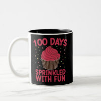 100 Dias Salpicados Com Diversão Cupcake Garota da
