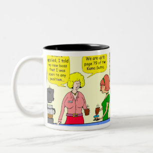 Caneca De Café Em Dois Tons 1029 79 posições do cartoon Kama Sutra