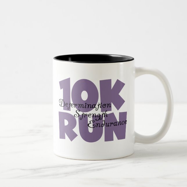 Caneca De Café Em Dois Tons 10.000 executar roxo (Direita)