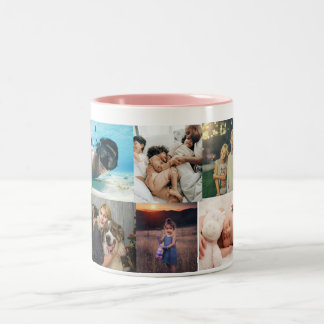 Caneca De Café Em Dois Tons 10 Colagem de Fotos