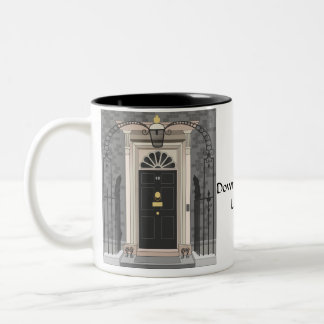 Caneca De Café Em Dois Tons 10 Downing Street, Londres (desenho)