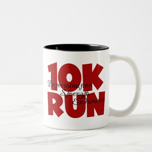 Caneca De Café Em Dois Tons 10K Executar Vermelho (Direita)